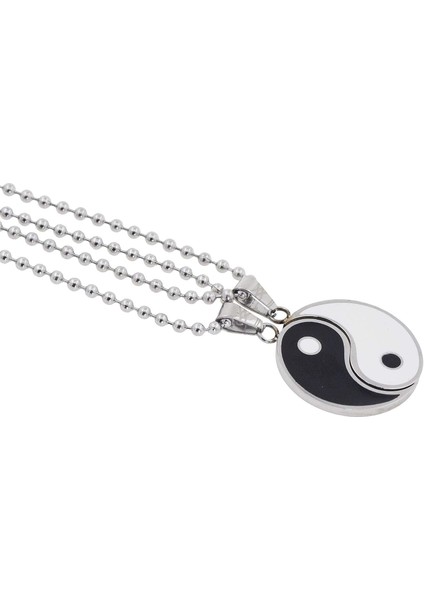 Kişilik Paslanmaz Çelik Bff Yin Yang Kolye – Çiftler Için Eşleşen Yin ve Yang Kolyeler Erkek Kadın Erkek Kız - Yin Yang Kolye Kolye 2 Kişilik Best Friend Kolyeler (Yurt Dışından)