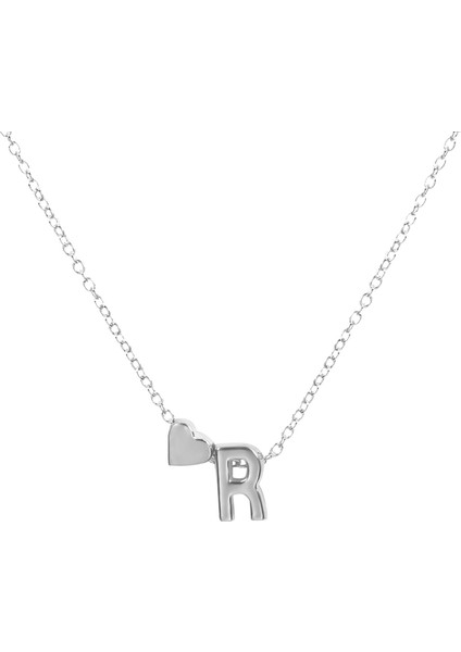 Kadın Kızlar Için Kolye Zinciri, Çift Kolye Mektup Şekli Unisex Alaşım Paslanmaz Erkekler Kolye Kolye Kolye Sevgililer Günü Hediyesi Için Doğum Günü Hediyesi (Yurt Dışından)