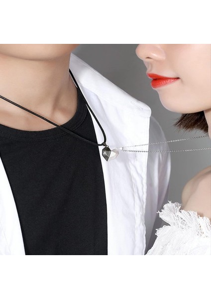 Çiftler Hediyeleri Için Eşleşen Mıknatıs Kolyeler - Manyetik Kalp Penant Kolye Bff En Iyi Arkadaşlar Için Dostluk Kolyeleri Çift Doğum Günü Sevgililer Günü Hediyeleri, 1 Çift (Yurt Dışından) fiyatları