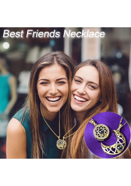Çift Kalp Veya Kedi Bff Kızlar Için En Iyi Arkadaş Bulmaca Dostluk Kolye Kolye, 316L Paslanmaz Çelik (Yurt Dışından) modelleri