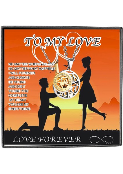 Onun ve Onun Için Çiftler Kolye, Seni Seviyorum Çiftler Için Eşleşen Kolye, Kız Arkadaşı Doğum Günü Sevgililer Mezuniyet Hediyeleri Için Güneş Ay Kolye (Yurt Dışından) fiyatları