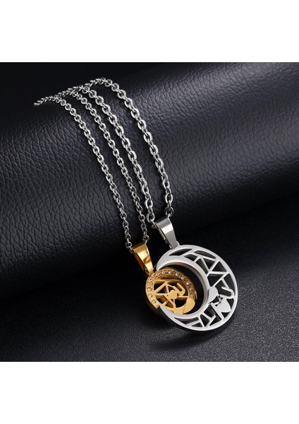 Onun ve Onun Için Çiftler Kolye, Seni Seviyorum Çiftler Için Eşleşen Kolye, Kız Arkadaşı Doğum Günü Sevgililer Mezuniyet Hediyeleri Için Güneş Ay Kolye (Yurt Dışından) fırsatları