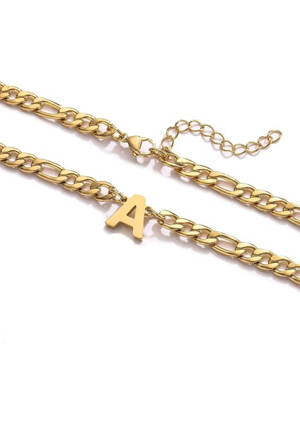 Ilk Az Figaro Zincir Kolye Erkekler Için Erkek Kadın Mektup Kolye Paslanmaz Çelik 6.5mm 18 + 2 Inç Takı Hediye Erkek Arkadaşı Koca Oğul (Yurt Dışından) modelleri