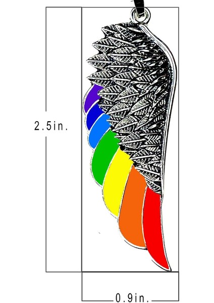 1 Çift Paslanmaz Çelik Melek Kanatları Gökkuşağı Kolye ve Bileklik Seti - Lgbtq Çiftler, Gay Pride Stuff ve Eşsiz Takıları Seven Herkes Için Hediye (Yurt Dışından) modelleri