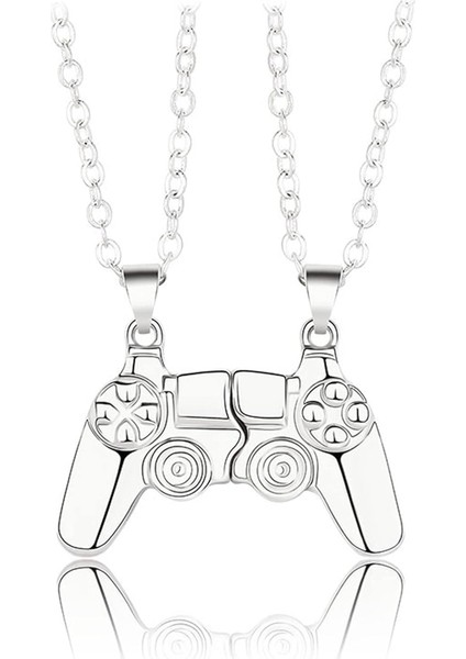 Çift Kolye Dayanıklı Uzun Hizmet Süresi Çok Renkli Renkli Bling Oyun Konsolu Çift Kolye Günlük Giyim (Yurt Dışından) modelleri