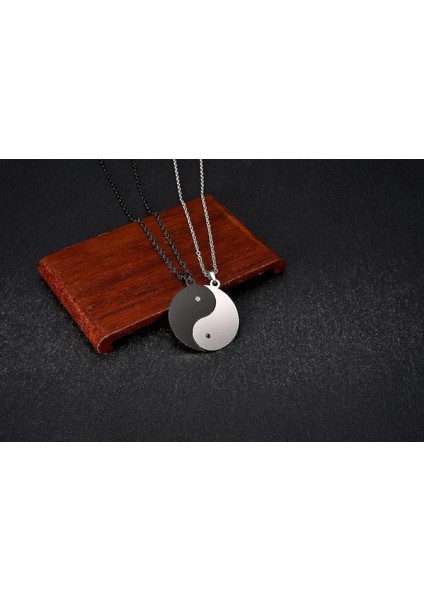 Adet Yin Yang Bff Çift Kolye Kolye Kadın Erkek Yuvarlak Siyah Beyaz Paslanmaz Çelik Eşleştirme Bulmaca Tai Chi Kolye Bestfriend Kız Arkadaşı Erkek Arkadaşı Hediye (Yurt Dışından) modelleri