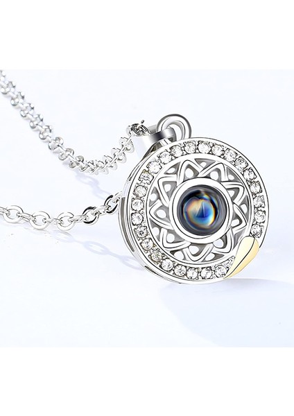 Sun&moon 100 Dilde Seni Seviyorum Projeksiyon Çift Kolye, Manyetik Tasarım Yıldız ve Ay Sevgililer Günü Hediyesi, Ömür Boyu Koruyucu, Yeni Aksesuarlar Eşliğinde 2021, Gümüş (Yurt Dışından) fırsatları