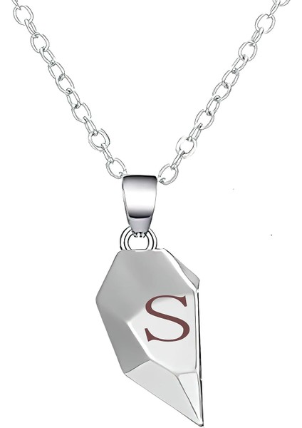 Eşleşen Çiftler Kolye Ilk Kalp, Best Friend Kolye Çiftler Için Manyetik Kalp Kolye Hediyeler Kız Arkadaşı Erkek Arkadaşı Için Sevgililer Günü Hediyeleri (Yurt Dışından)