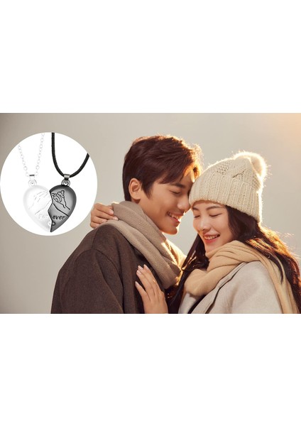 Eşleşen Çiftler Için Kolyeler, Pinky Promise Eşleşen Kolyeler, Çift Kalpli Kolye, Eşleşen Çift Kolyeleri, Eşleşen En Iyi Arkadaşlar Kolyesi (Yurt Dışından) modelleri