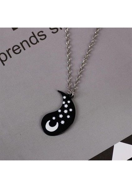 Yin Yang Kolye Bilezik Kadın Erkek Eşleşen Siyah Beyaz Disk Tai Chi Kolye Çiftler Için Kızlar Dostluk Bff Bilezikler Kolye Takı Seti (Yurt Dışından) fırsatları