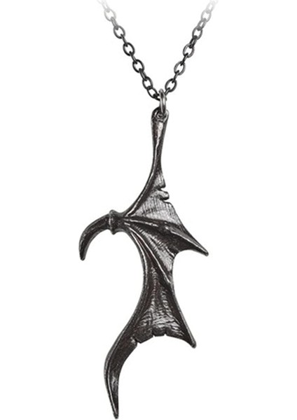 Set Kalp Yarasa Eşleşen Kanatları Kolye Zincir Bağlantı Kolye Kadın Erkek Için Çift Aşk Takı Hediyeler Cadılar Bayramı Gotik Punk Vintage Aşıklar Kişilik Iblis Dostluk 45 + 5 cm (Yurt Dışından)