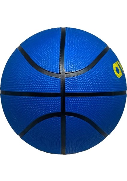 Brc Basket Topu Unisex Kauçuk Soft Touch Basketbol Topu Mavi + Pompa + Havlu Bileklik