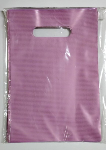 17X25 Lüx El Geçme Hediye Poşeti 50'li Pembe