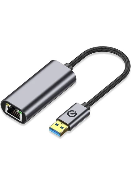 QG03 Usb-A To RJ45 USB 3.0 Ethernet Dönüştürücü Kablo 1000MBPS 22CM