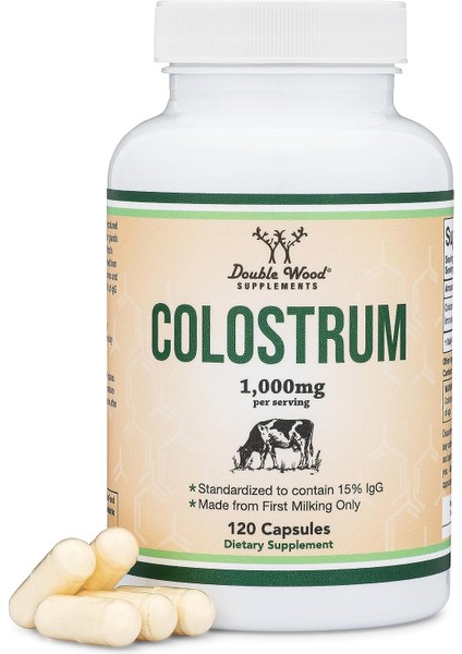 Colostrum 1000 mg 120 Kapsul Contain 15% Igg Immunoglobulins 60 Servis