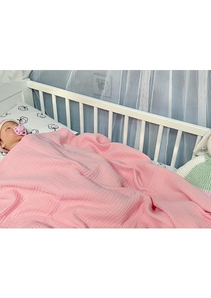 Mayu Baby Collection Organik Pamuk Dört Katlı Müslin Bebek Battaniyesi