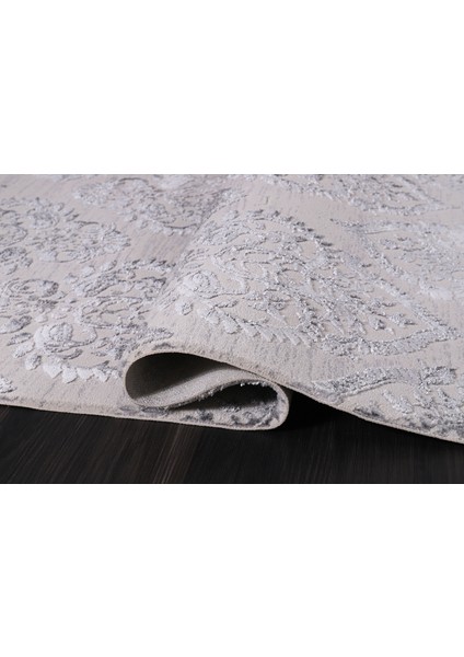 Almoss Mocca Tarz 5261D Beyaz-Gri Makine Halısı