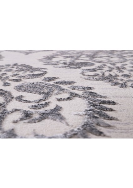 Almoss Mocca Tarz 5261D Beyaz-Gri Makine Halısı