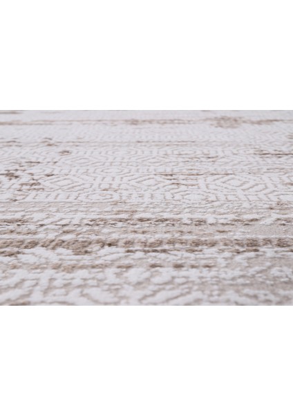 Almoss Mocca Tarz 5271A Beyaz-Bej Makine Halısı
