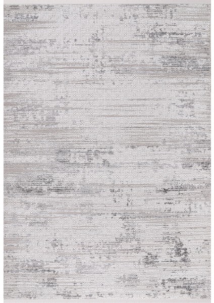 Almoss Mocca Tarz 5271D Beyaz-Gri Makine Halısı