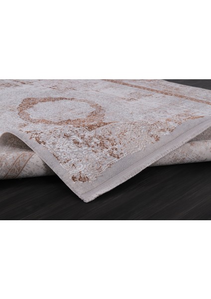 Almoss Mocca Klasik 5189T Bej-Terra Makine Halısı