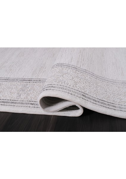 Almoss Mocca Klasik 5175D Beyaz-Gri Makine Halısı
