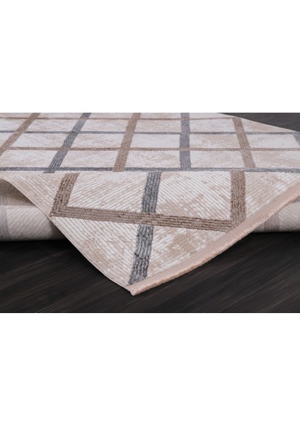 Almoss Mocca Tarz 5273D Beyaz-Gri Makine Halısı