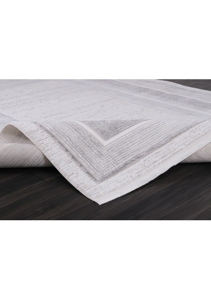Almoss Mocca Klasik 5149D Beyaz-Gri Makine Halısı