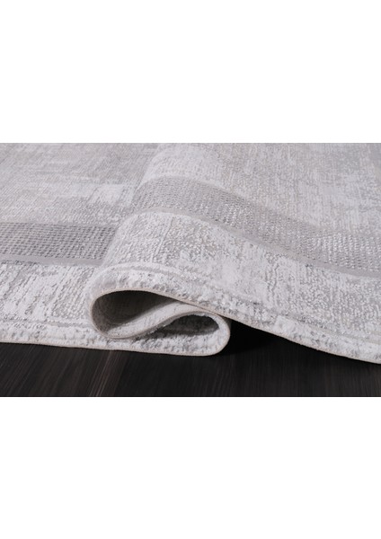 Almoss Mocca Tarz 5218D Beyaz-Gri Makine Halısı