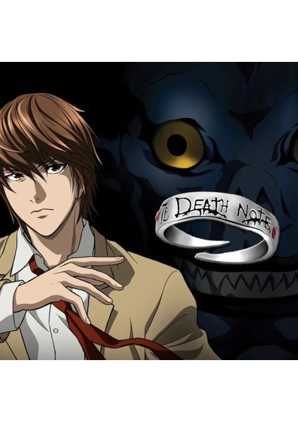 Anime Death Note Light Yagami Yüzük