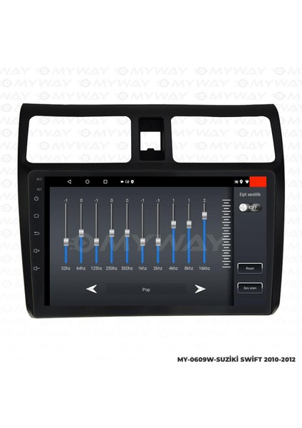 Suzuki Swift Android 12 Multimedya Carplay 2gb RAM+32GB HDD 2010-2012 Navigasyon Ekran