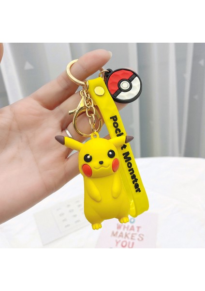 Anime Pokemon - Pikachu Silikon Anahtarlık