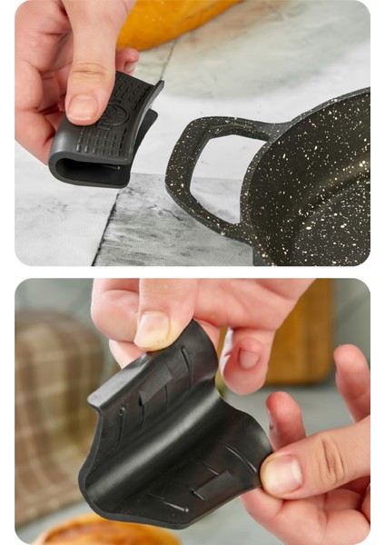 2 Adet Isıya Dayanıklı Tencere Kulbu Tava Tutacağı Yanmaz Yapışmaz fiyatları