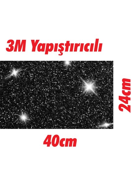 Siyah Taşlı Kendinden Yapışkanlı Bant En:24cm Boy:40cm modelleri
