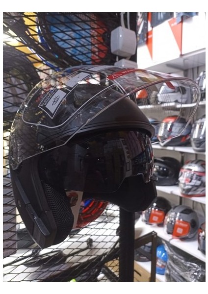 Jıekaı Yarım Kask Mat Siyah (M)