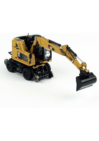 85662 1/50 Ölçek, Cat M323F Demiryolu Exkavatörü, Sergilemeye Hazır Metal Iş Makinası Modeli