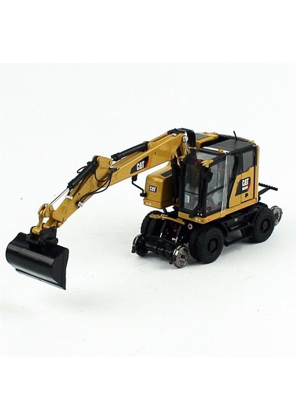 85662 1/50 Ölçek, Cat M323F Demiryolu Exkavatörü, Sergilemeye Hazır Metal Iş Makinası Modeli