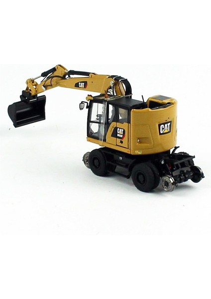 85662 1/50 Ölçek, Cat M323F Demiryolu Exkavatörü, Sergilemeye Hazır Metal Iş Makinası Modeli