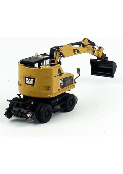85662 1/50 Ölçek, Cat M323F Demiryolu Exkavatörü, Sergilemeye Hazır Metal Iş Makinası Modeli