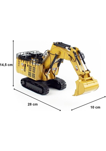 85651 1/87 Ölçek, Cat 6060 Maden Exkavatörü, Sergilemeye Hazır Metal Iş Makinası Modeli