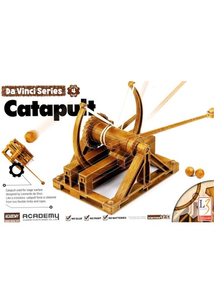 18137 Da Vinci Mancınığı Demonte Plastik Maketi