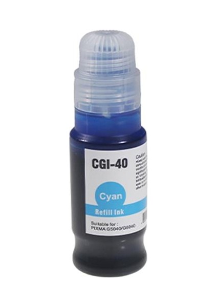 Prıntpen Canon Gı-40 Cyan Mürekkep (70ML./SISE)