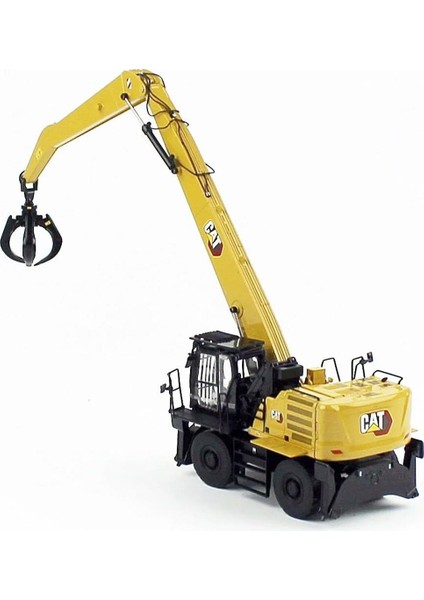 85958 1/50 Ölçek, Cat MH3040 Malzeme Toplayıcılı Exkavatör, Sergilemeye Hazır Metal Iş Makinası Modeli