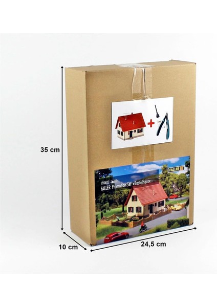 195602 1/87 Ölçek, Yapıştırıcı ve El Aleti Hediyeli Gri Müstakil Ev Plastik Model Kiti fırsatları