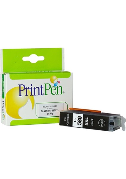 Prıntpen Canon PGI-580XXL Black (Pigmented) Yüksek Kapasite (28,5ml.)