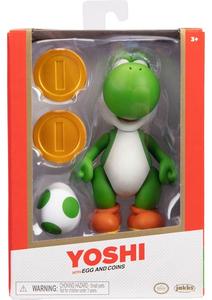 Super Mario Koleksi̇yoncu Kutusunda Ni̇ntendo Super Mari̇o Fi̇gure Yoshi̇ Yumurtalı 10 cm