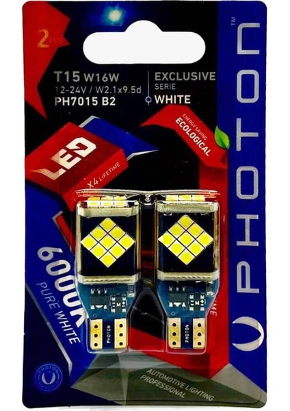 T15 W16W 12-24V 24 LED Exclusıve Serıe (2'li Blıster)