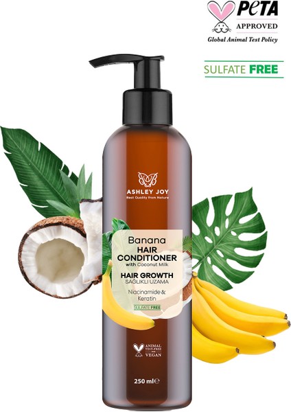 Yavaş Uzayan Saçlara Niacinamide ve Vegan Keratin Içeren Banana Klasik Bakım Seti modelleri