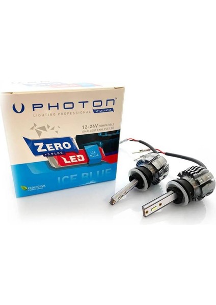 Zero H27 12V Ice Blue +3 Plus Fansız LED 12V-24V