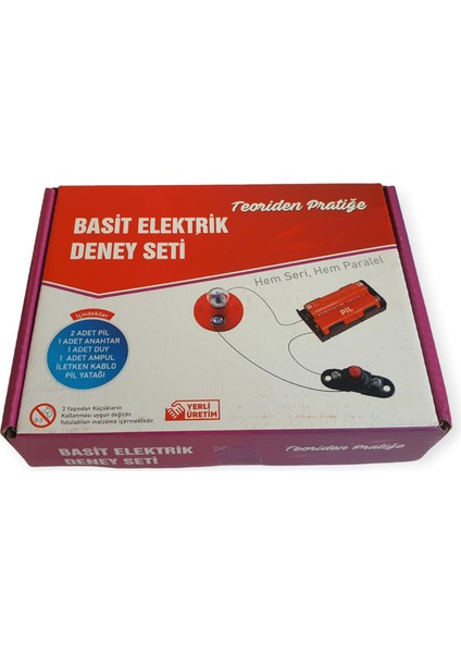 Basit Elektrik Deney Seti (Pil Dahil)